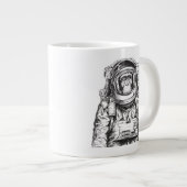 モンキー宇宙飛行士 ジャンボコーヒーマグカップ (正面右)