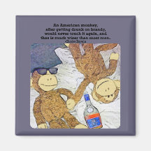 モンキー引用文磁石