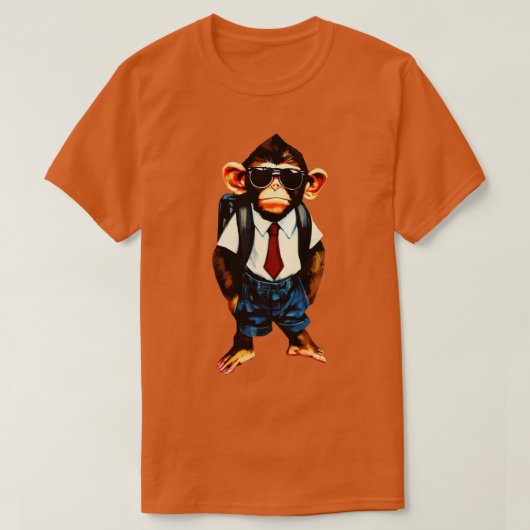 モンキー新学期 Tシャツ (デザイン正面)
