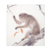 モンキー日本のの絵画〔占星術の〕十二宮図中国のノート ノートパッド (正面)