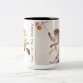 モンキー日本のの絵画〔占星術の〕十二宮図中国のマグ ツートーンマグカップ (中央)