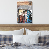 モンキー独身の キャンバスプリント (インサイチュ (寝室))