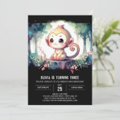 モンキー素朴誕生日 招待状 (スタンド正面)