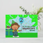 モンキー誕生日 招待状 (スタンド正面)