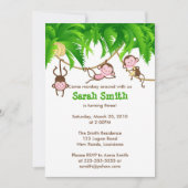 モンキー誕生日 招待状 (正面)