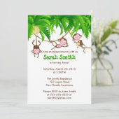 モンキー誕生日 招待状 (スタンド正面)