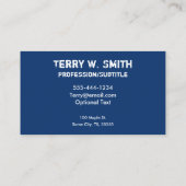 モンキー警察名刺 名刺 (裏面)