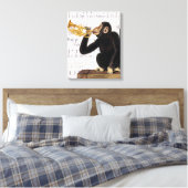 モンキー遊トランペット キャンバスプリント (インサイチュ (寝室))