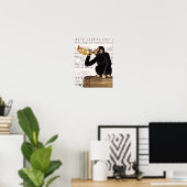 モンキー遊トランペット ポスター (ホームオフィス)