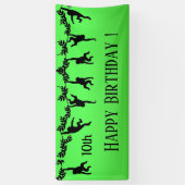 モンキー部隊のハッピーバースデー(年付) 横断幕 (縦)