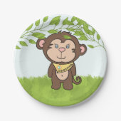 モンキー間抜けパーティー ペーパープレート (正面)