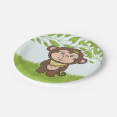 モンキー間抜けパーティー ペーパープレート (アングル)