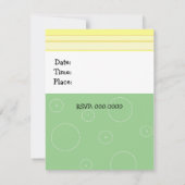 モンキー間抜け誕生日招待状 招待状 (裏面)