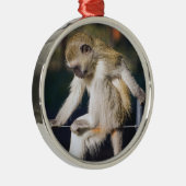 モンキー間抜け メタルオーナメント (右)