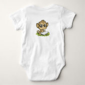 モンキー頭が切れる ベビーボディスーツ (裏面)