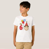 モンキー顔6th誕生日 tシャツ (正面フル)