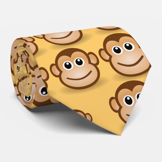 モンキー顔 ネクタイ (ロール)
