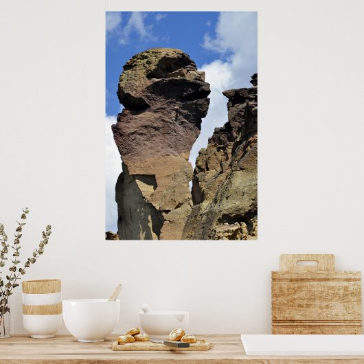 モンキー顔 ポスター (キッチン)