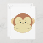 モンキー顔 ポストカード (正面/裏面)