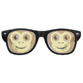 モンキー顔 レトロサングラス (正面)