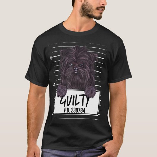 モンキー・ドッグ・マグショット有罪 Tシャツ (正面)