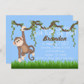 モンキー・パーティーのご招待 招待状 (正面/裏面)