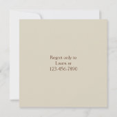 モンキー&フレンズベビーシャワー招待状 招待状 (裏面)