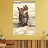 モンキー – マザーズ朝食 キャンバスプリント (インサイチュ (リビング))