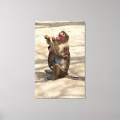 モンキー – マザーズ朝食 キャンバスプリント (正面)