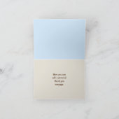 モンキー・ロッカー・ギター・プレーヤーのノートカード サンキューカード (内部)