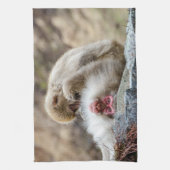 モンキー、楽しく過ごす旅 キッチンタオル (縦)