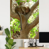 モンキー – 私は非常に疲れている ポスター (ホームオフィス)