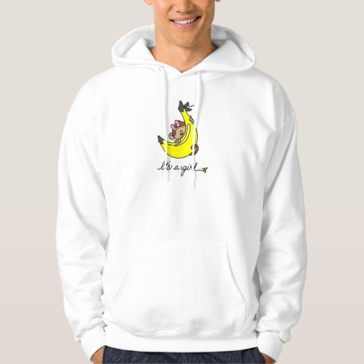 モンキー 赤ちゃん 女の子 Tシャツ ギフト (正面)