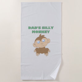 モンキー – 間抜けビーチタオル ビーチタオル