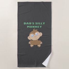 モンキー – 間抜けビーチタオル ビーチタオル