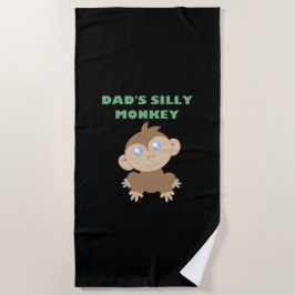 モンキー – 間抜けビーチタオル ビーチタオル