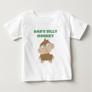 モンキー – 間抜けベビー素晴らしジャージーTシャツ ベビーTシャツ