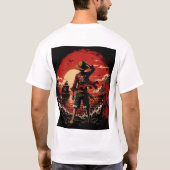 モンキー・D・ルフィ アニメTシャツ - 豪快な海賊 Tシャツ (裏面)