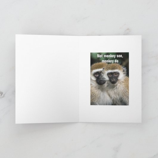 モンキーSee、モンキーDo – カード (内部)