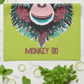 モンキーSee、モンキーDo キッチンタオル (折り畳み)