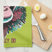 モンキーSee、モンキーDo キッチンタオル (四つ折り)