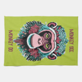 モンキーSee、モンキーDo キッチンタオル (横)