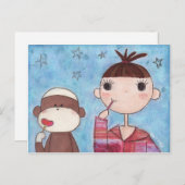 モンキーSee, Monkey Doはがき ポストカード (正面/裏面)