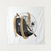 モンクサイコロデザイン タペストリー (正面(横))