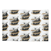 モンクサイコロデザイン 枕カバー (裏面)