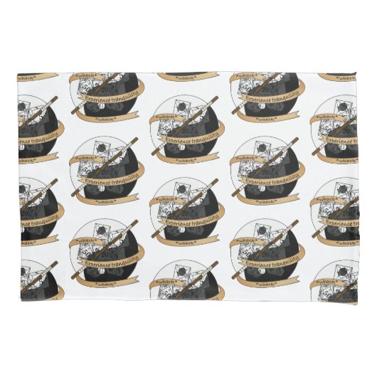 モンクサイコロデザイン 枕カバー (正面)