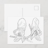 モンクショッドイラストレーション ポストカード (正面/裏面)
