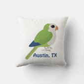 モンクパロキット - オースティン, テキサス クッション (裏面)