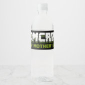 モンクラフトハッピーマザーデイおもしろいゲーマーママ ペットボトルラベル (正面)