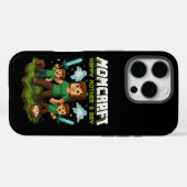 モンクラフトハッピーマザーデイおもしろいゲーマーママ Case-Mate iPhoneケース (裏面 (横))